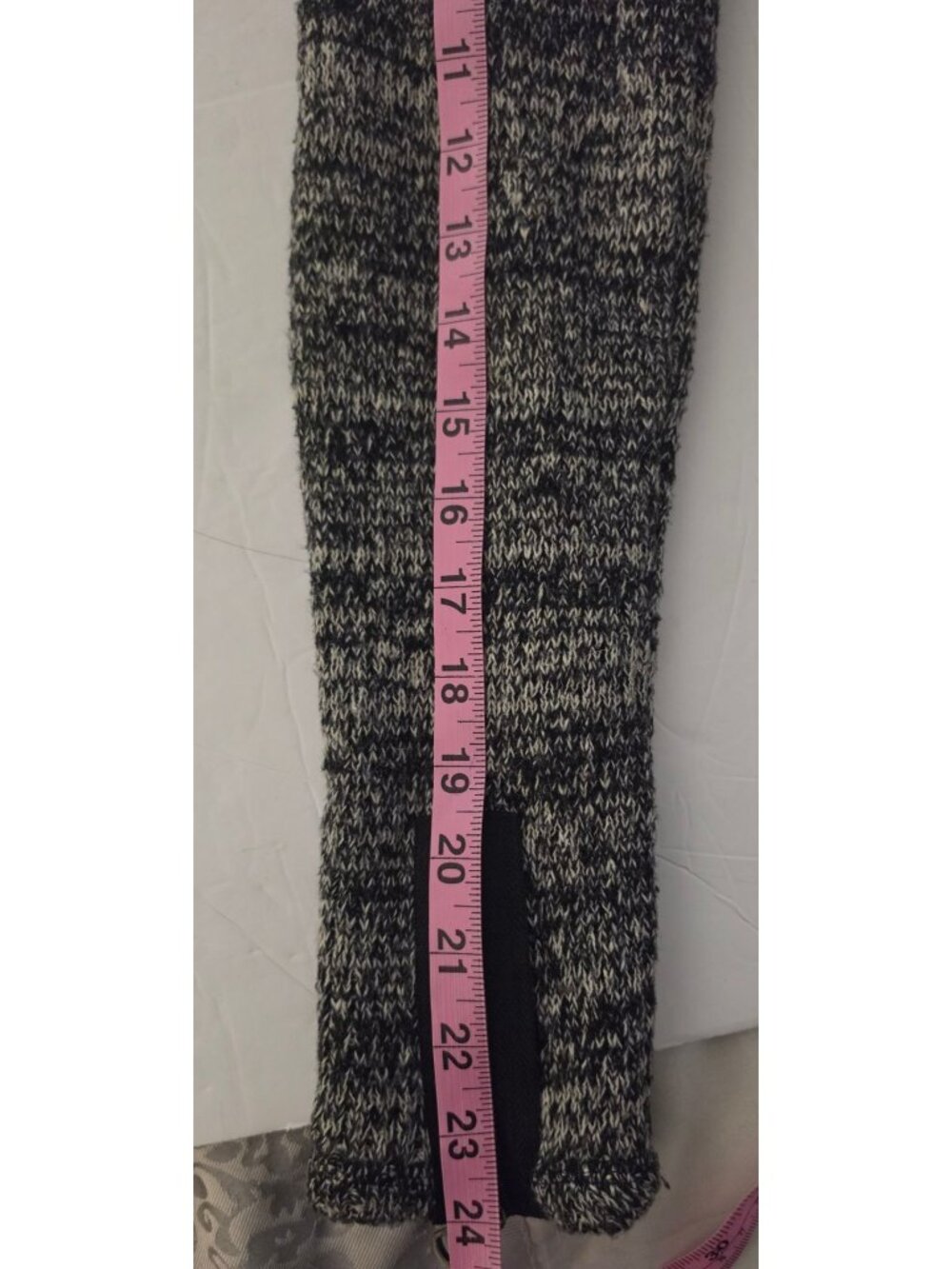 Anthropologie Cartonnier Sweater Jacket Sz Small Black White Marled Knit Zip Poc - Picture 10 of 10